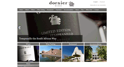 Desktop Screenshot of dornier.co.za